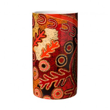 Aboriginal Art | Porcelain Vase | Theo Hudson